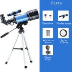 150X Zoom HD Star Moon Professional Astronomical Telescope Space Long Range Binoculars Powerful Monocular with Night Vision