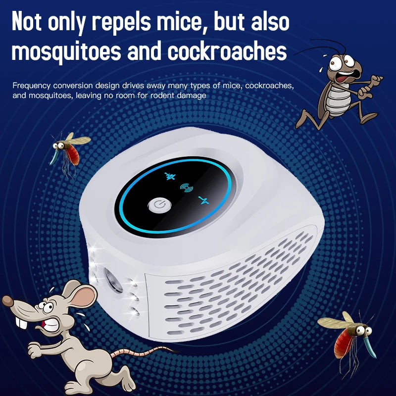 High Effective Ultrasonic Pest Repeller - Electronic Mice, Rat, Fly, Cockroach, Mosquito Repellent for Indoor House Use