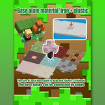 Magnetic Building Blocks Mine World Magnet Cube Set for Boy Girl Kid Age 3+ DIY Pixel style Model Base plate STEM Toy Baseplate