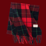 Christmas Red Scarf For Women Imitation Cashmere Plaid Printed Plush Scarf Trend Premium Warm Shawl Tassel Scarves