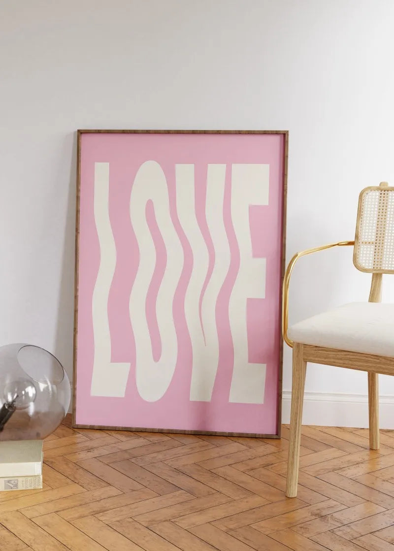 Chaos Typography Art Print and Posters Modernist Wall Art Chaos Quote Canvas Paintings Preppy Aesthetic Living Room Picturess