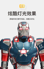 Marvel Avengers ZD Toys Iron Man MK3 MK1 MK6 MK7 MK5 Tony Stark Iron Patriot War Machine Action Figure Ironman Collect Toy Gift