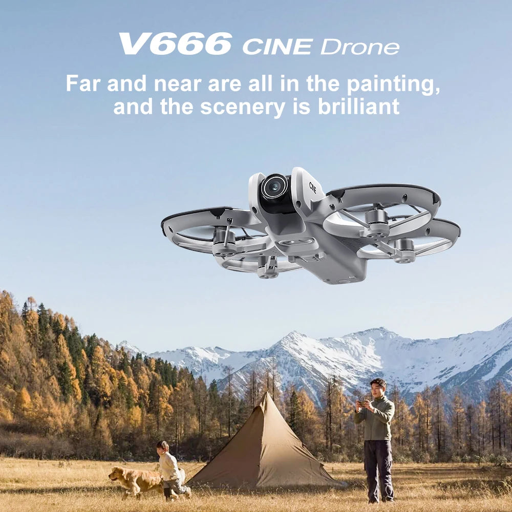 V666 Mini Rc Drone 8K HD 4ch 6-Axis Headless Mode Helicopter 360° Flip Remote Control Quadcopter Toys Mini Drone Fors Kid Gifts
