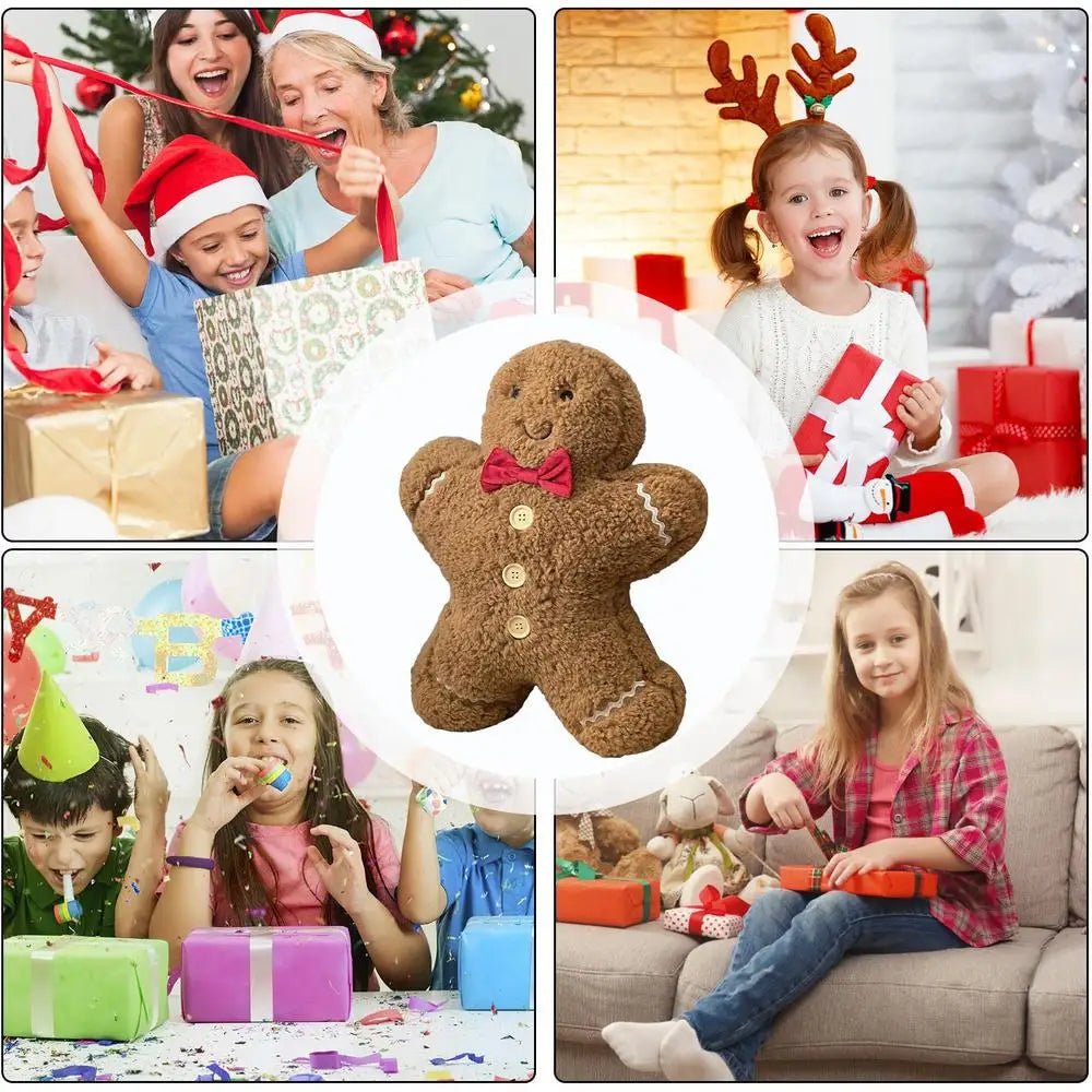 40cm Christmas Gingerbread Pillow Pendant Christmas Tree Party Home Decor New Year Gift Noel Cute Pillow For Decoration Couch