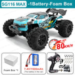 SG116MAX 80KM/H High Speed RC Car Brushless 4WD Off-Road Drift Remote Control Car 1:16 Professional Racing Cars SG116PRO 40KM/H
