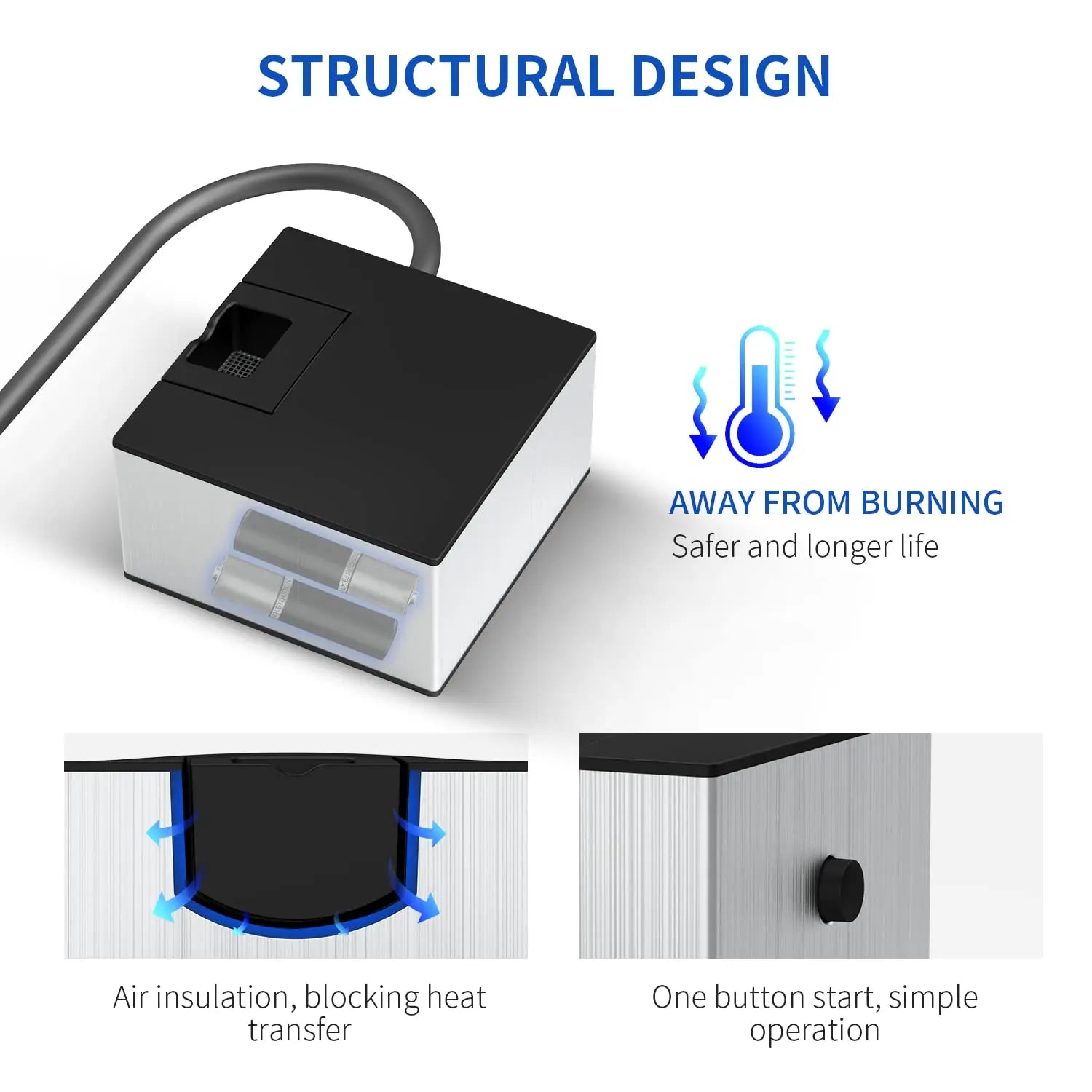 Portable Cocktail Smoker Food Cold Smoking Gun Whiskey Smoke Infuser Generator for Meat Veggies Sausage Kitchen Indoor&Outdoor