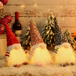 ABKW-Luminous Christmas Doll Decorations 3 Pcs Christmas Decoration Accessories Ornament
