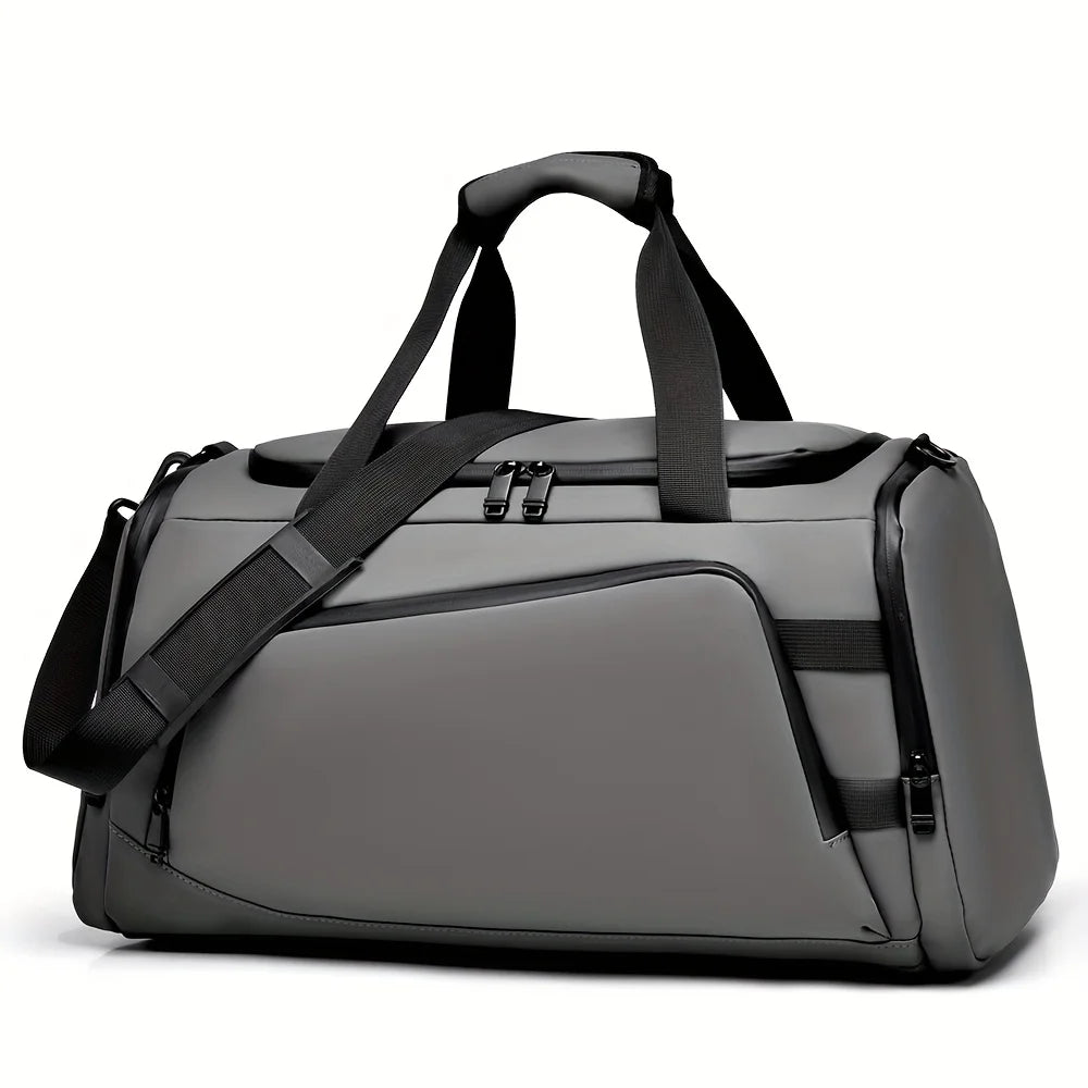 Large capacity multifunctional luggage bag with multiple compartments, suitable for fitness, travel, and overnight travel
