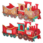 Santa Train Box  Christmas Gift Train Decoration Festive Christmas Train Santa Gingerbread Gift Boxes For Presents Candy