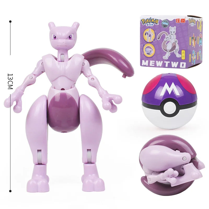Pokemon Figures Toys Pocket Monsters Ball Model Pikachu Gengar Pokeball Dragonite Snorlax Pokeball Action Figures Toy