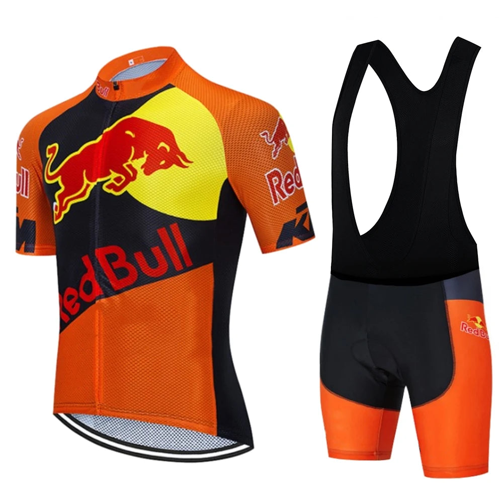 Red Bull Bicycle Clothing Jersey Cycling Uniforms for Men Jacket Team Set Bike Man Sports Bicycles Men's Cycling Suit Road Bikes