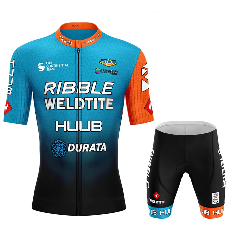 Short Sleeve Road Bike & MTB Racing Kit, Breathable Summer Bicycle Clothing with Bib Shorts
