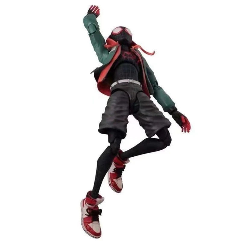 Sentinel Sv Action Spiderman Miles Morales Action Figure Model Spider-Man Into the Spider Verse Peter Parker Miles Figurine Toys