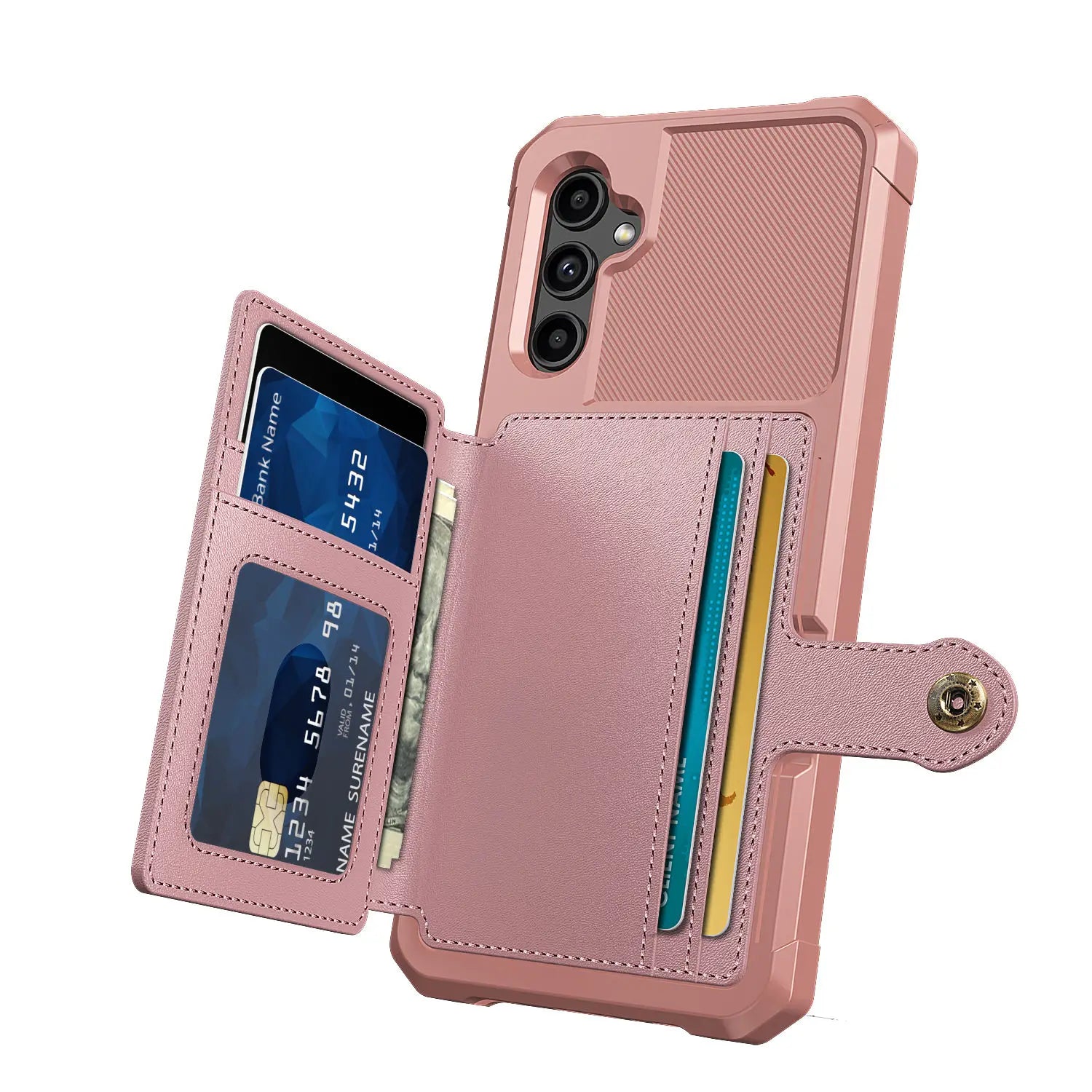 for Samsung Galaxy A12 A52 A72 A13 A33 A53 A73 A14 A34 A54 A24 A25 Case with Card Holder Heavy Duty Leather Flip Wallet Cover
