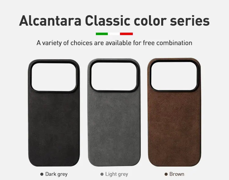 Premium Real Italian Imported Alcantara Magsafe Magnetic Case for IPhone 17Pro/17 Pro Max/17Air Anti-drop Phone Case Accessories