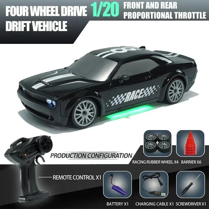 Dodge Hellcat/Porsche 911RC Drift Remote Control car Professional four-wheel drive speedracing boys toy car for children