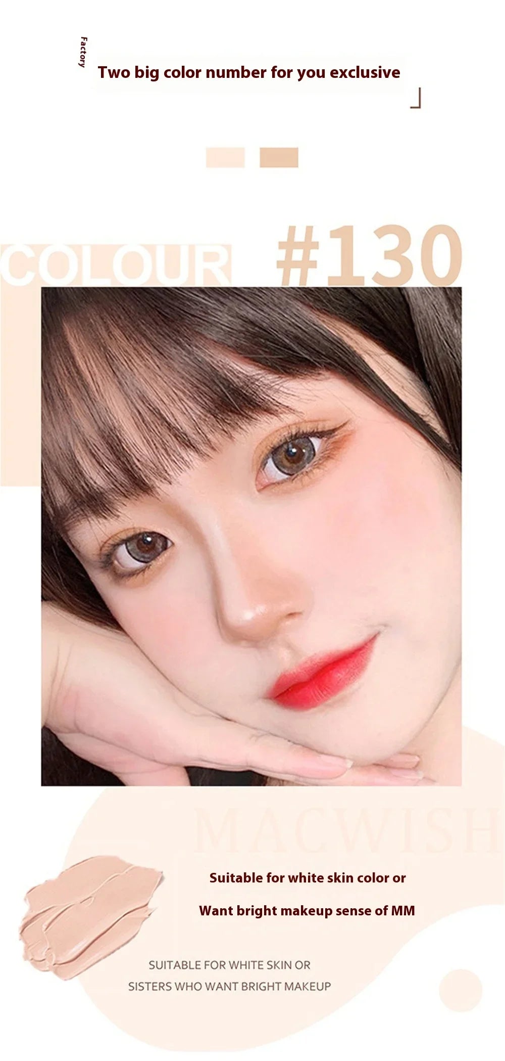 High Coverage Concealer Cover Anti Dark Circle Freckle Lasting Waterproof Foundation BB Cream for Face Makeup Base Cosmetics