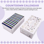 Get! Winter Woodlands Design Christmas Countdown Calendar Stationery Supplies 24 Days Stationery Advent Calendar Festival