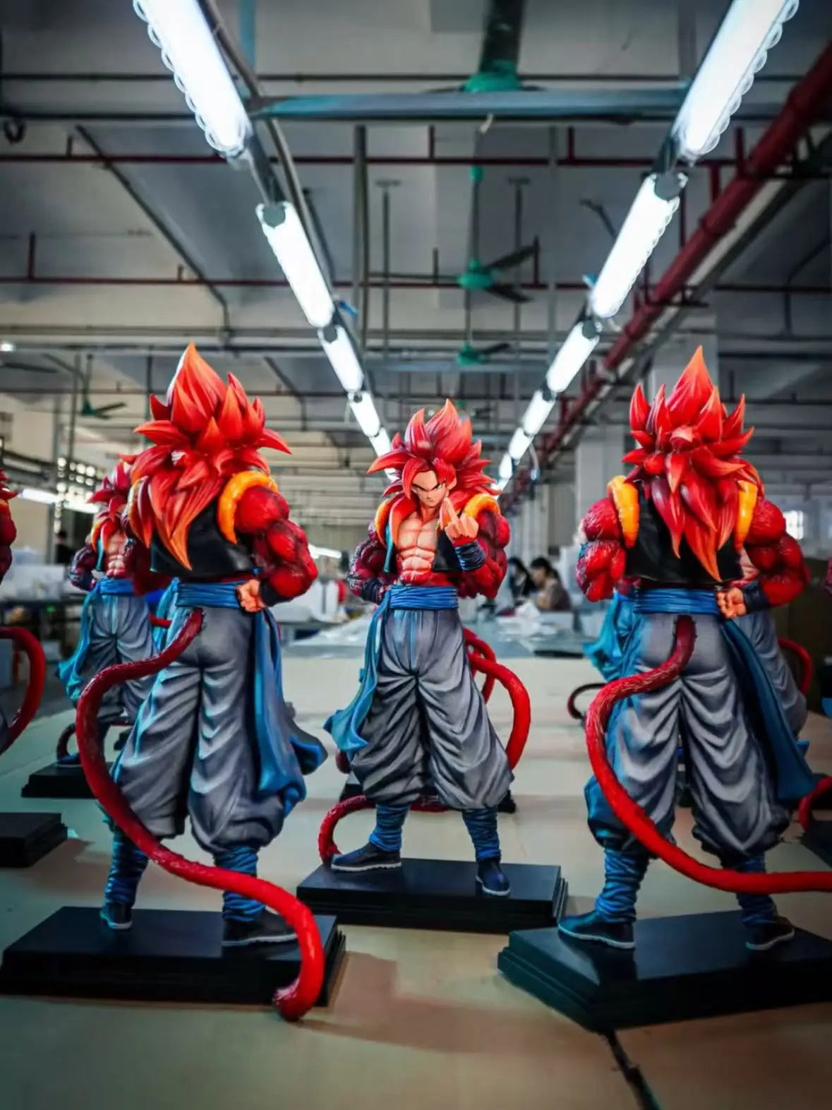Jt Statue Dragon Ball Ssj4 Gogeta Figure Replaceable Hands Super Saiyan 4 Gogeta Pvc Action Figures Collection Model Toys Gifts
