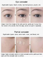 Concealer Face Freckle Foundation Cream To Cover Black Eye Acne Imprint Waterproof Anti Sweat Makeup Before The Base