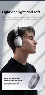 Original Lenovo TH60 Wireless Bluetooth 5.4 Headsets Over-Ear HD Call HIFI Surround Sound Headphones Low Game Latency Earphones