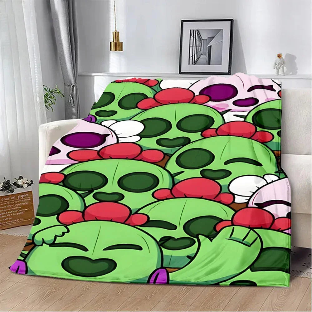 Sleepy Sandy Leon Spike Printed Blanket Picnic Blankets Warm Blanket Soft and Comfortable Blanket Home Travel Birthday Gift