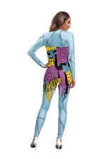 Halloween Sally Suit Cosplay Costume Anime Movie Bodysuit Spandex Jumpsuit Party Carnival Leggings Day of The Dead Zentai Set
