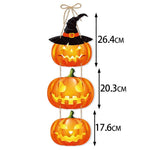 Halloween Door Hanging Pendants Pumpkin Skull Spooky Bat Paper Drop Ornaments Trick Or Treat Happy Halloween DIY Party Decor