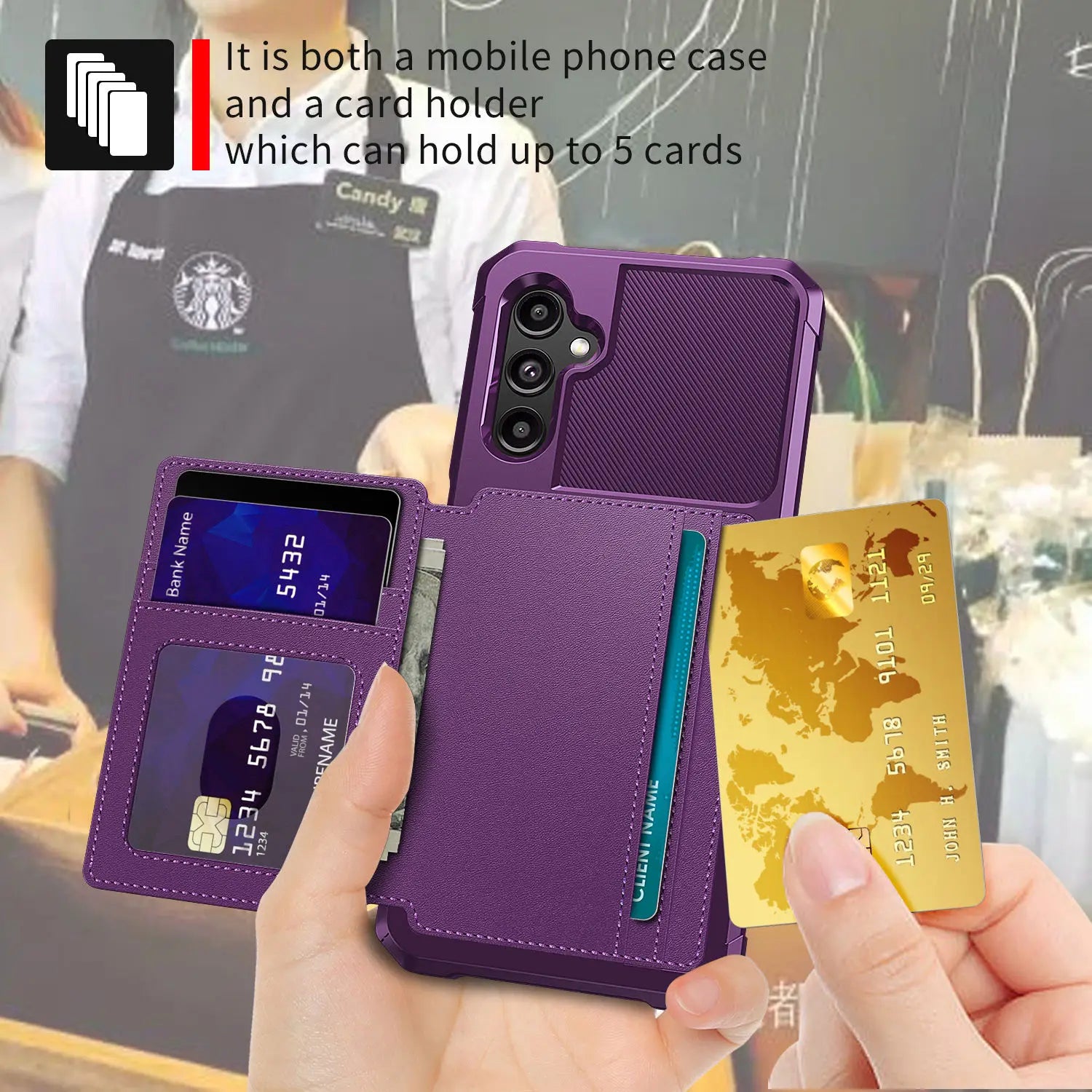for Samsung Galaxy A12 A52 A72 A13 A33 A53 A73 A14 A34 A54 A24 A25 Case with Card Holder Heavy Duty Leather Flip Wallet Cover