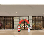 2.4m Christmas Scene Decorations Santa Claus Snowman Inflatable Arch Venue Arrangement Props