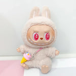 For Ropa labubu v1/v2/v3  pendant baby clothes labubu 3.0 lucky purple bow skirt Outfit Doll Accessories (No dolls)