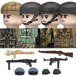 Military WW2 German Navy Armored Troops Building Blocks US 101st Britain Soviet Union Soldiers Infantry Weapons Bricks Toys Kids