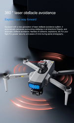 8K ESC 3 Axis Gimbal 360° Obstacle Avoidance WIFI FPV RC Drone 5G Brushless Electric GPS Follow Me Remote Control Quadcopter Toy