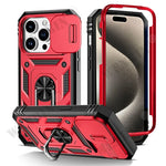 Case For iPhone 17 16 16e 15 14 13 12 11 Pro Max Plus Mini XS XR 8 Plus 8 7 SE Heavy Duty with Camera 360 Degree Kickstand Cover