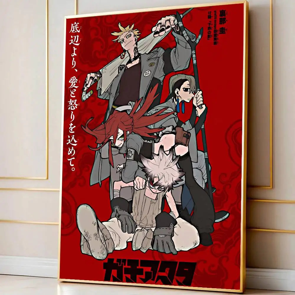 Hot Cool Anime G-Gachiakuta Poster Modern Waterproof HD Wall Art Decal Self-Adhesive Aesthetic Decor For Home Living Room Bedroo