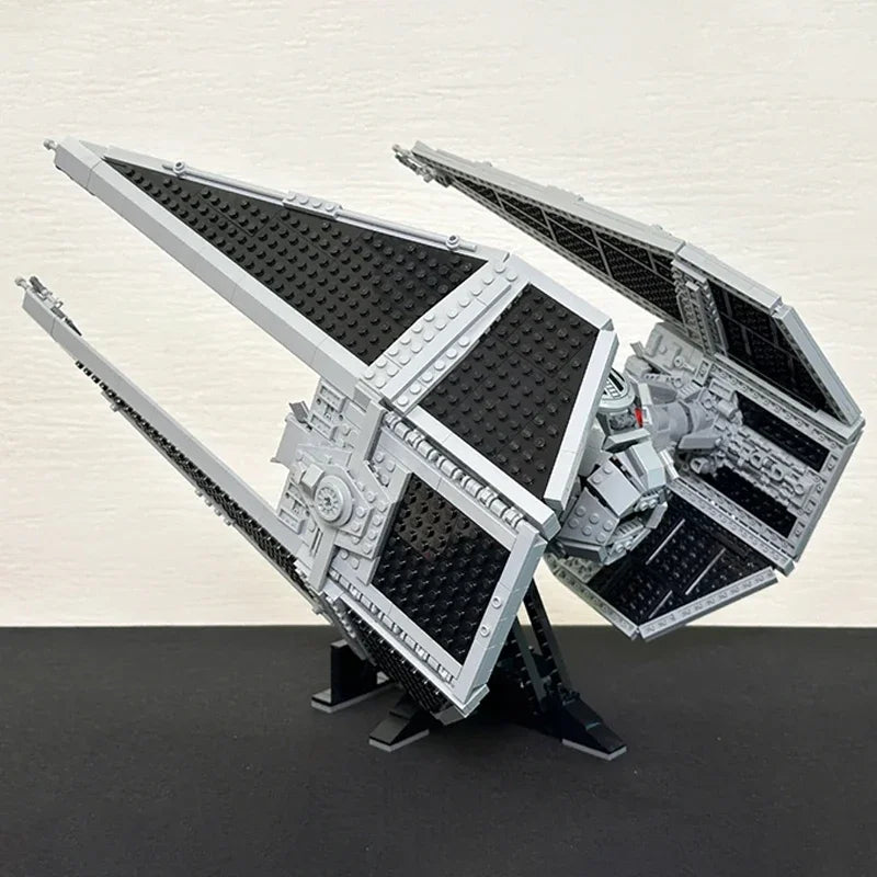 1931pcs Spaceship TIE Interceptors Building Blocks Modified Imperial Fighters Model DIY Assembly Bricks Toys Gift 75382