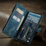 Business Flip Leather Case For Samsung Galaxy A56 A36 A16 A55 A35 A25 A15 A54 A34 A14 A53 A33 A13 A52 Zipper Wallet Card Cover