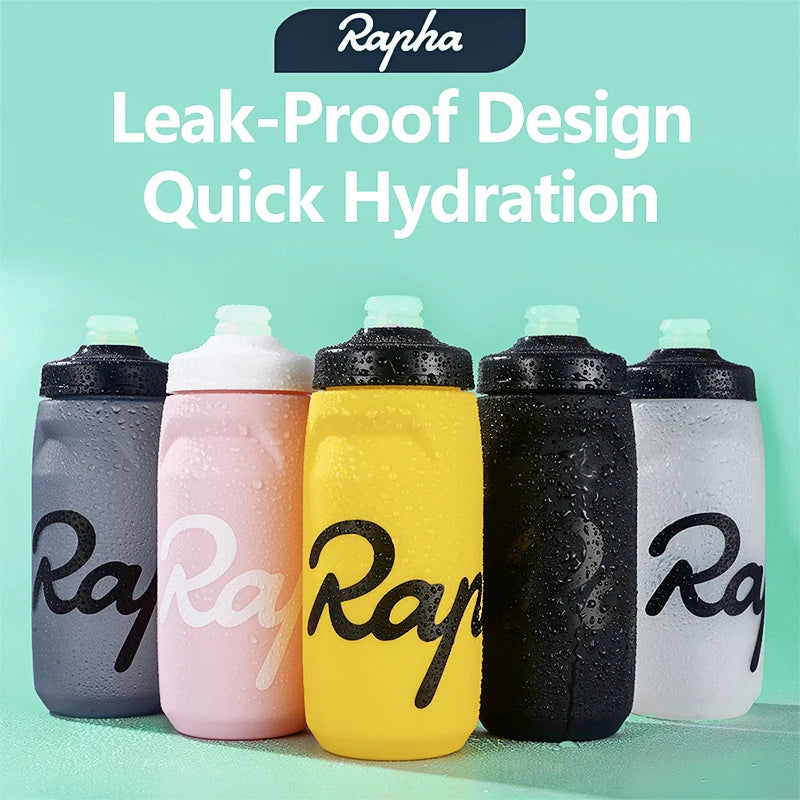 Rapha Cycling Water Bottle 620/750ml Ultra-Light Leak-Proof Squeezable Taste-Free for Camping, Hiking, Sports, Bicycle Kettle