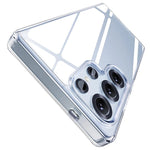 Shockproof Hard Case For Samsung Galaxy S25 Ultra S25+ Plus Hybrid Crystal Clear Acrylic Cover For S25ultra 25 Silicone Soft She