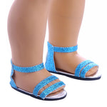 7 CM Doll Shoes Sandal For 43 CM Born Baby Doll Clothes Accessories 18 Inch American Doll Girl‘s Toys Our Generation Gift