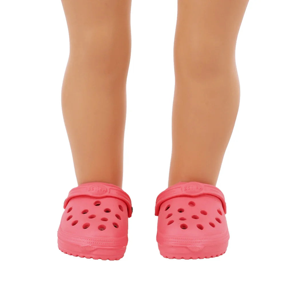 7 CM Doll Shoes Sandal For 43 CM Born Baby Doll Clothes Accessories 18 Inch American Doll Girl‘s Toys Our Generation Gift