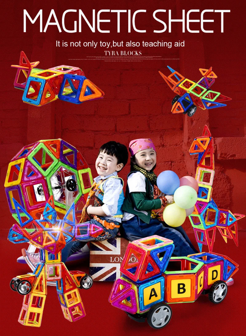 DIY Magnetic Building Blocks Magnet Toys Kids Designer Mini Building Set Model Gift Toys Puzzle Learn Jigsaw Puzzle Magnet Toys