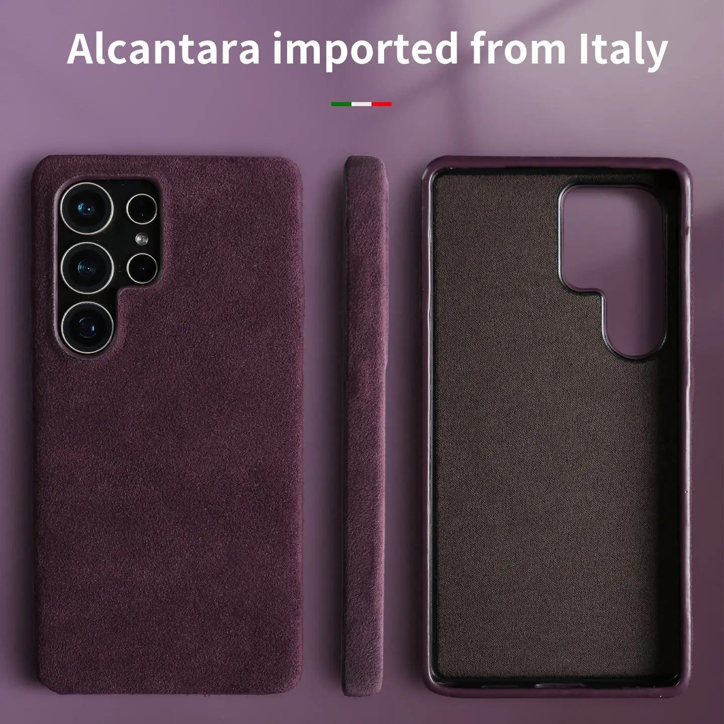 Full Coverage Magnetic ALCANTARA Case For Samsung Galaxy S25 Ultra S24 S23 S21 for Magsafe Artificial Leather Suede Phone Cover