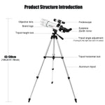 BORWOLF 70400 Professional High-definition Astronomical Telescope 333X To See The Moon and Stars Bird Watching Monocular