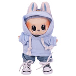 Doll Clothes Set For labubu 17cm Plush Doll Accessories Girl's Toys Birthday And Christmas Gifts