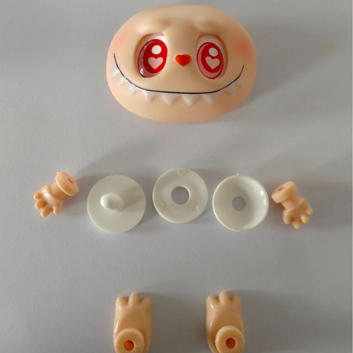 Labubu Doll Parts DIY Kit PVC Face Changing Accessories Hands Feet Replacement Supplies for DIY Doll Makers Collectors