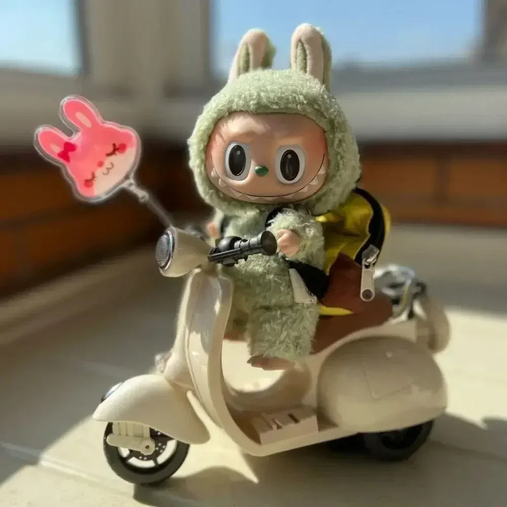 2025 Doll Mini Electric Motorcycle Children's Toy for labubu toy motor for doll (no doll).