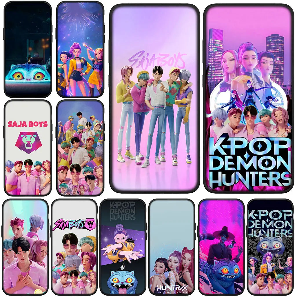 KPop Sajas Jinus Demons Tiger Hunters Boys for Samsung Galaxy A56 A26 A36 A10 A20 A30 A31 A32 A50 A51 A52 A53 A33 A12 A14 Case