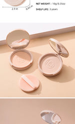 BEAUTY GLAZED Oil Control Matte Face Powder Long Lasting Flawless Setting Powder Face Makeup With Mirror