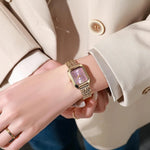 Fashionable Classic Five Bead Bracelet Watch Square Women's Fashion Watch Goddess Essential